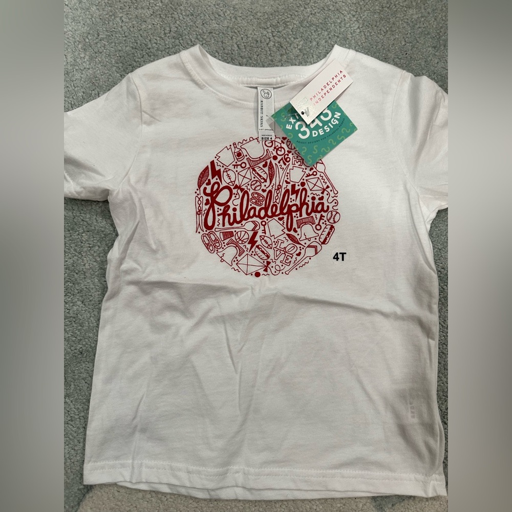 Toddler Philadelphia custom tshirt 4T NWT